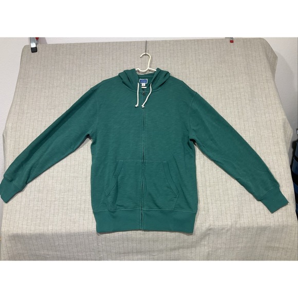 J.CREW Other - J Crew Knit Goods Zip Up Hoodie Green